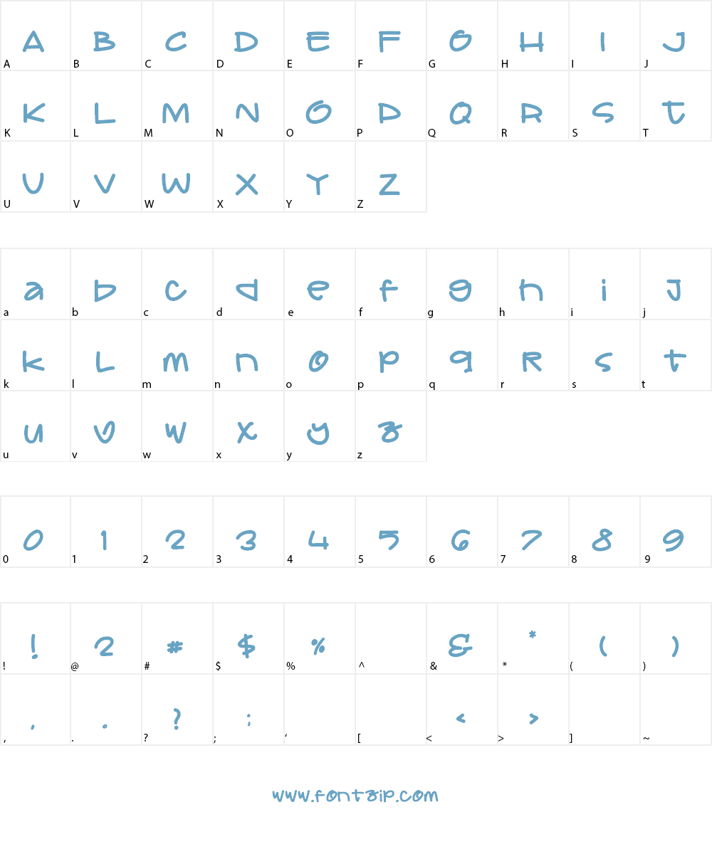 DEAR Daddy PERSONAL USE Font Character